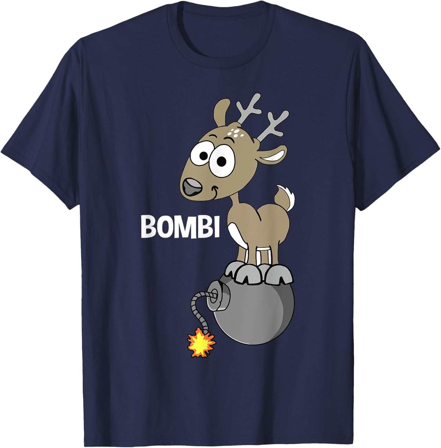 Bombi - Funny deer T-Shirt - T-Shirt | Navy
