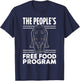 Powerful Panther The People's Free Food Program T-Shirt - T-Shirt | Navy