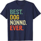 Best Dog Nonno Ever Doggy Daddy Lover Funny T-Shirt - T-Shirt | Navy
