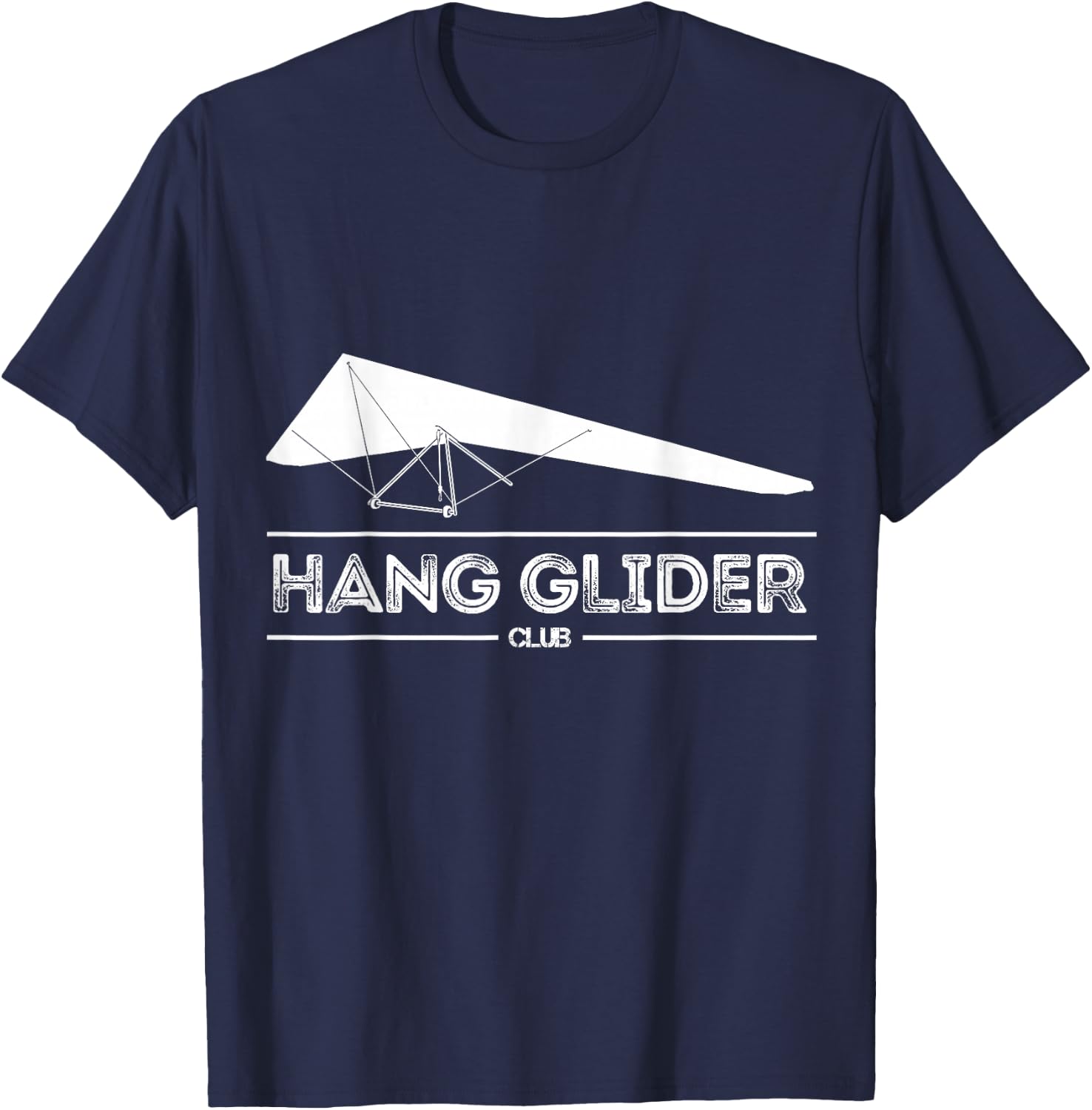 Hang Glider Lover Hang Gliding Club Funny T-Shirt - T-Shirt | Navy