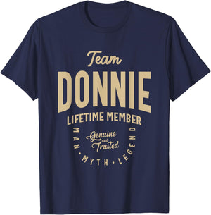 Team Donnie Lifetime Member Funny Name Donnie T-Shirt - T-Shirt | Navy