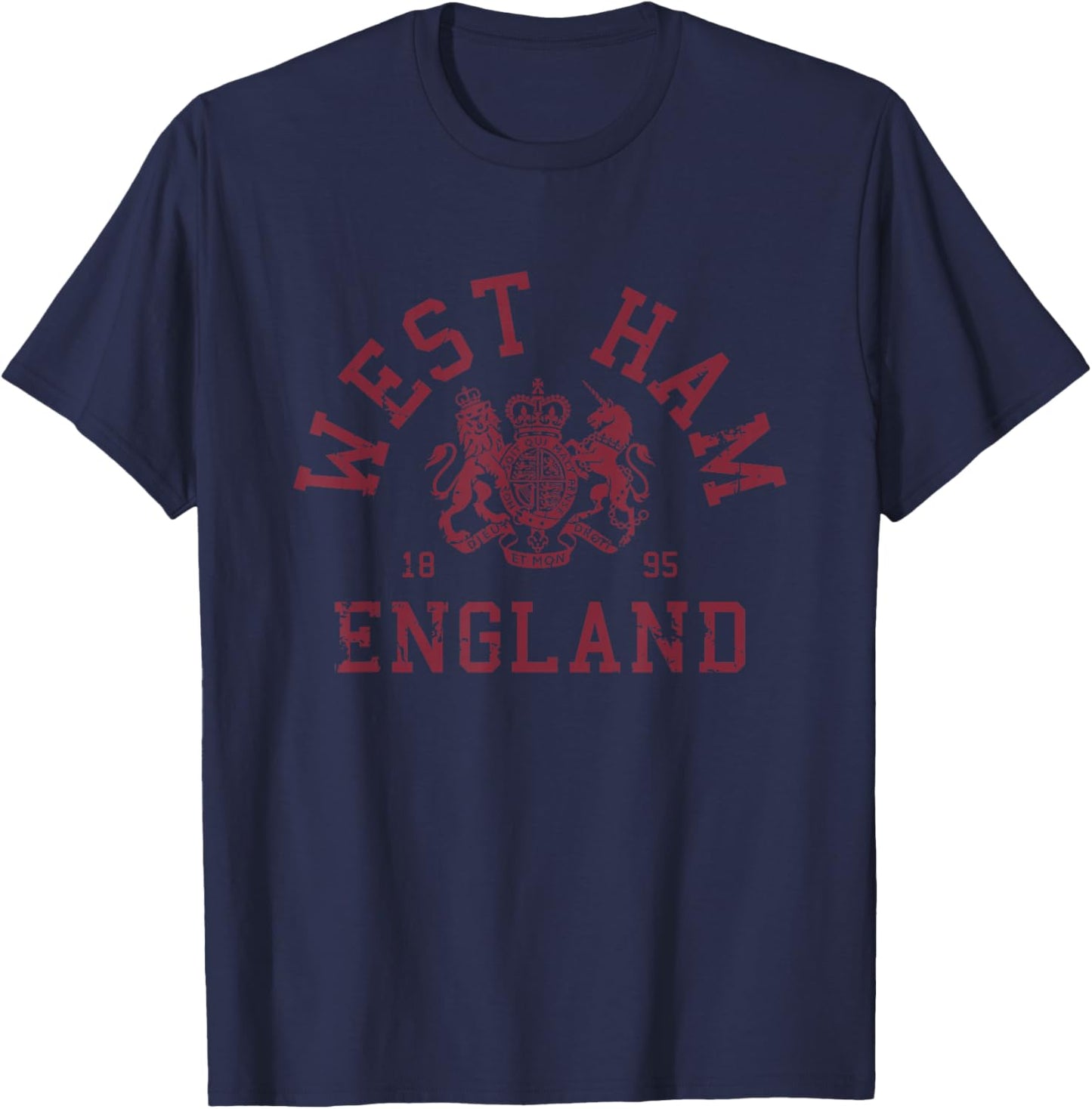 West Ham, City of East London, England UK T-Shirt - T-Shirt | Navy