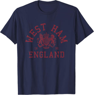 West Ham, City of East London, England UK T-Shirt - T-Shirt | Navy