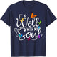 It Is Well With My Soul Christian Hymn - Butterfly Art T-Shirt - T-Shirt | Navy