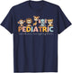 Pediatric Cardiac Sonographer Cute Animal PEDS Nurse Week T-Shirt - T-Shirt | Navy