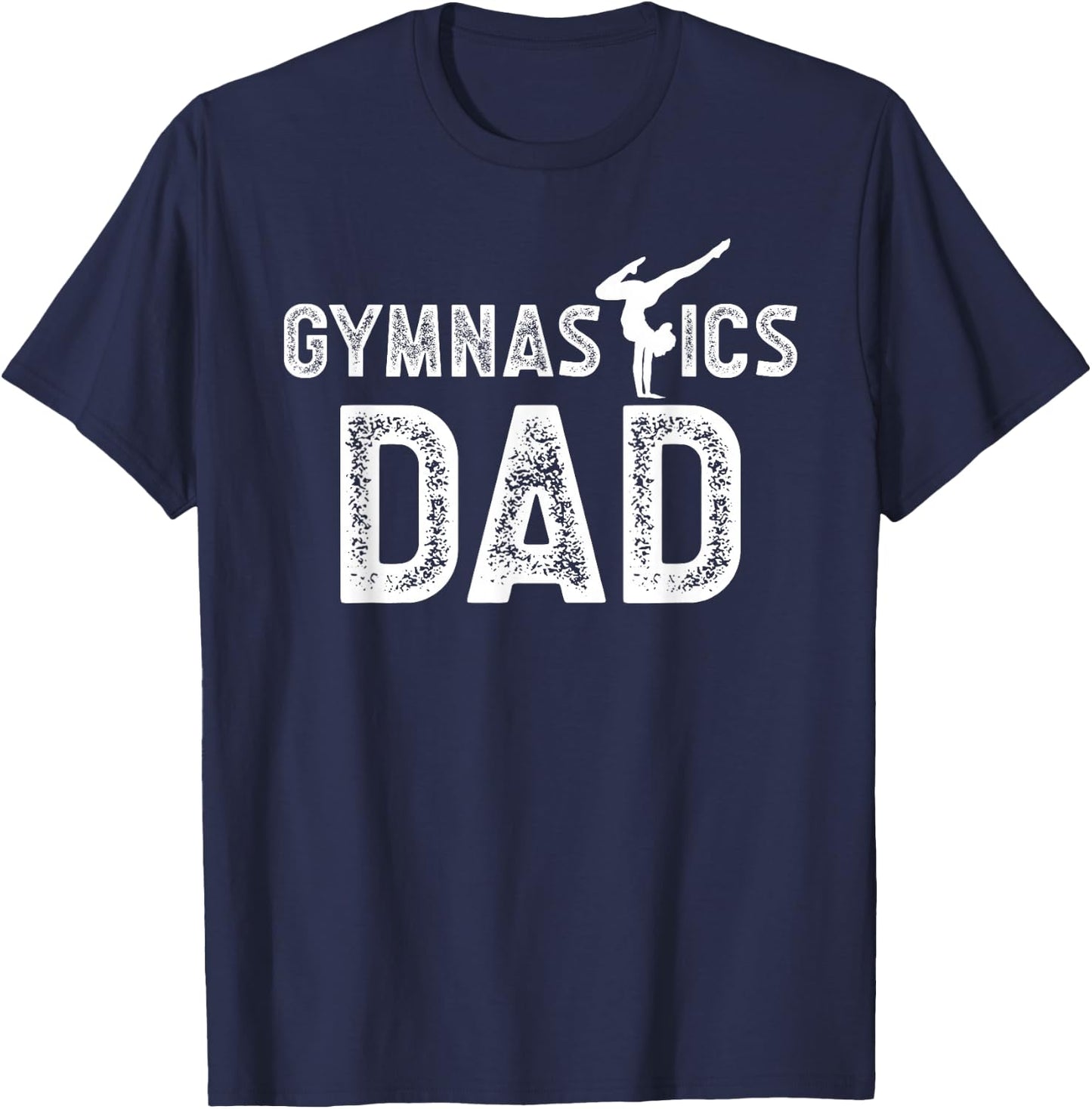 Gymnastics Dad Of A Gymnast Dad Proud Gymnastics Father T-Shirt - T-Shirt | Navy