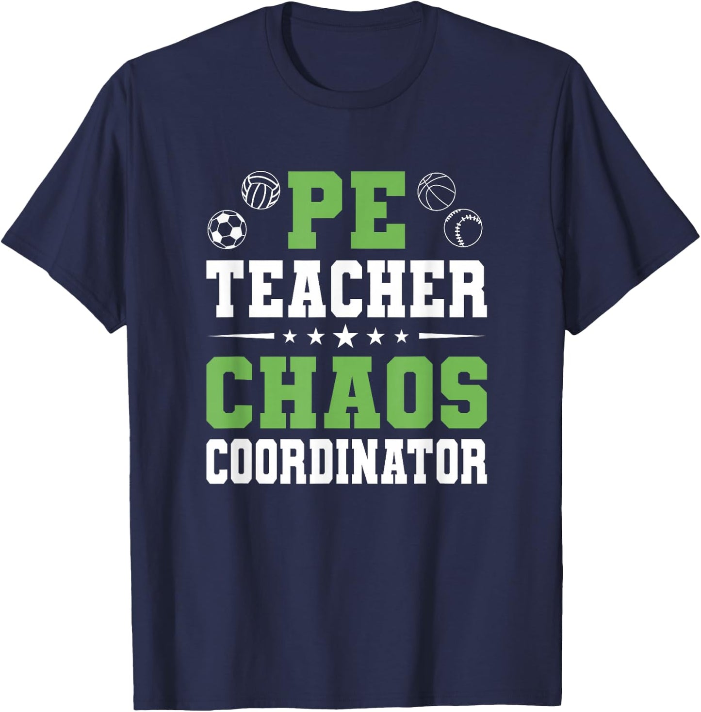 Physical Education PE Teacher School T-Shirt - T-Shirt | Navy