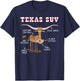 Texas TX SUV Funny Joke Longhorn Cattle Cow T-Shirt - T-Shirt | Navy