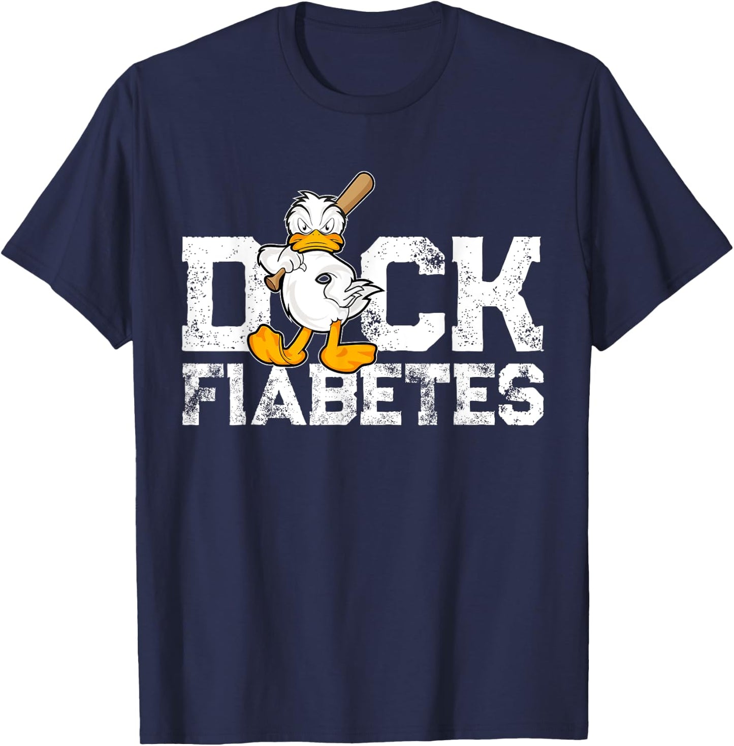 Duck Fiabetes - Funny Diabetes Diabetic Fun Gift T-Shirt - T-Shirt | Navy