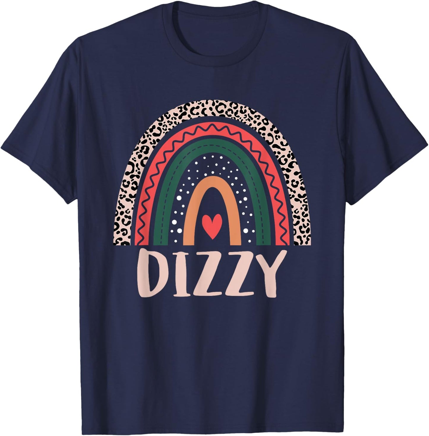Dizzy Rainbow Grandpa Grandfather Fathers Day Dizzy T-Shirt - T-Shirt | Navy