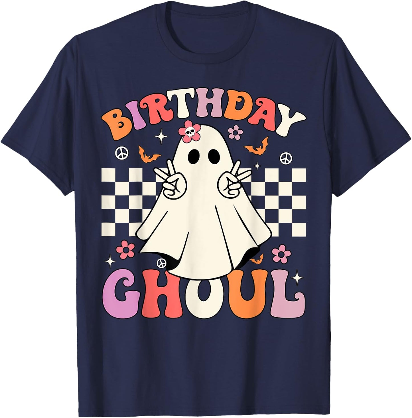 Halloween Birthday Ghoul Party Anniversary Booday Women Girl T-Shirt - T-Shirt | Navy