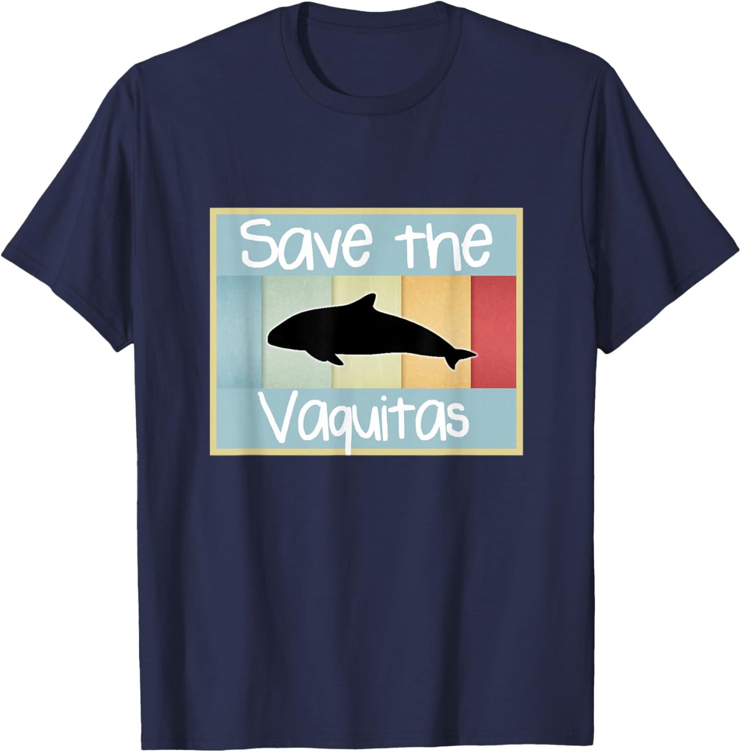 Save the Vaquitas shirt vintage kids style T-Shirt - T-Shirt | Navy