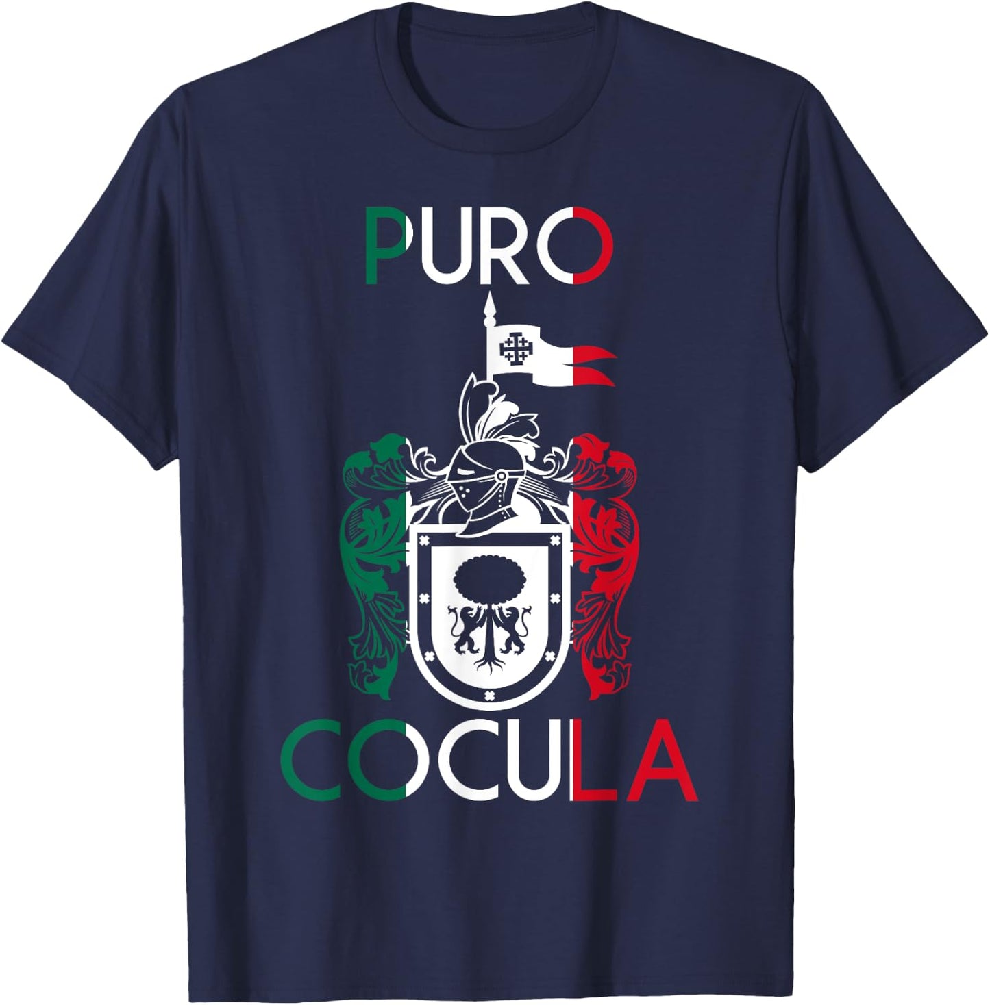 Cocula Jalisco Estado De Mexico Escudo Eagle Aguila T-Shirt - T-Shirt | Navy