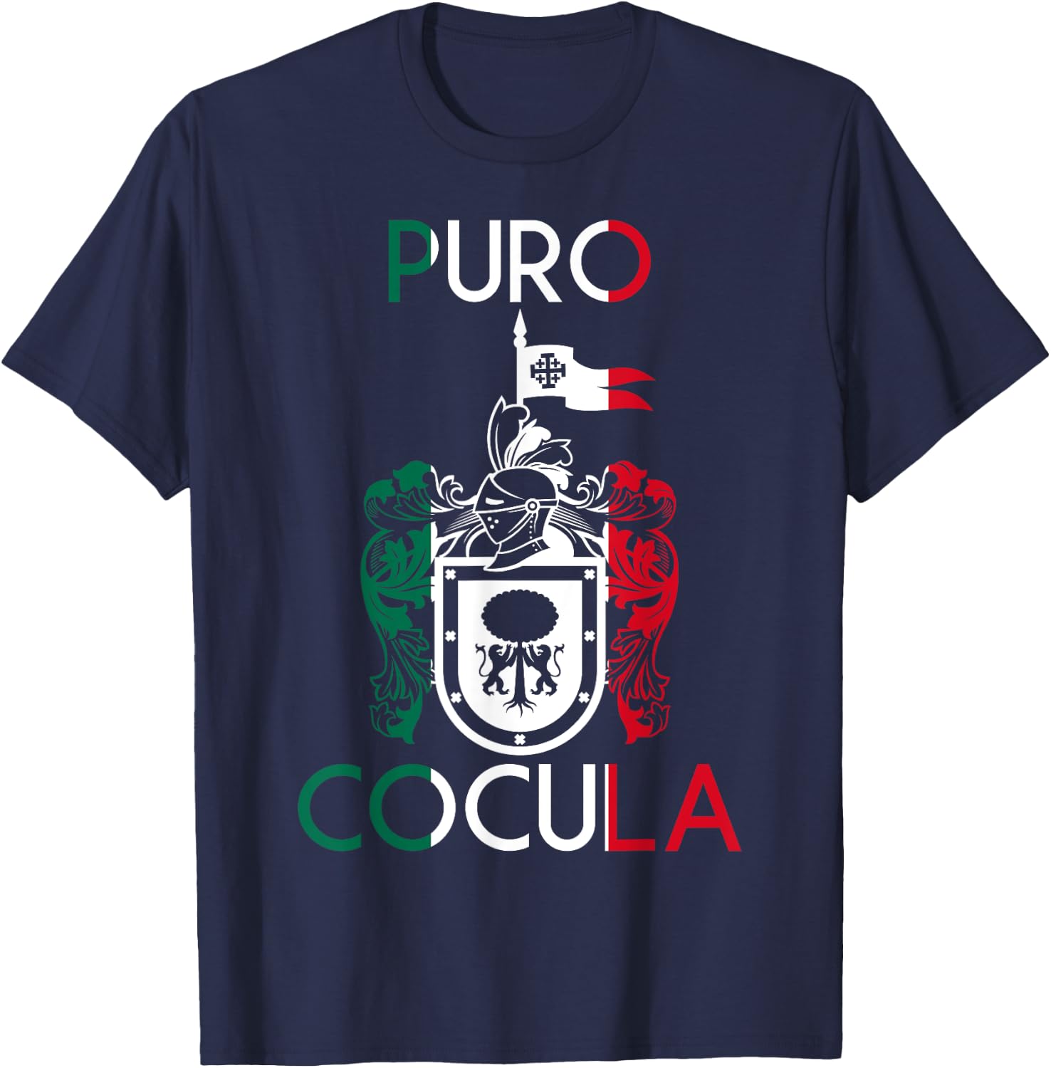 Cocula Jalisco Estado De Mexico Escudo Eagle Aguila T-Shirt - T-Shirt | Navy
