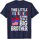 Kids Big Brother 4th of July Toddler Boy Independence Day T-Shirt - T-Shirt | Navy