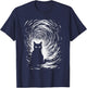 Hypno Cat Horror Halloween Costume Cat Lover Men Women T-Shirt - T-Shirt | Navy