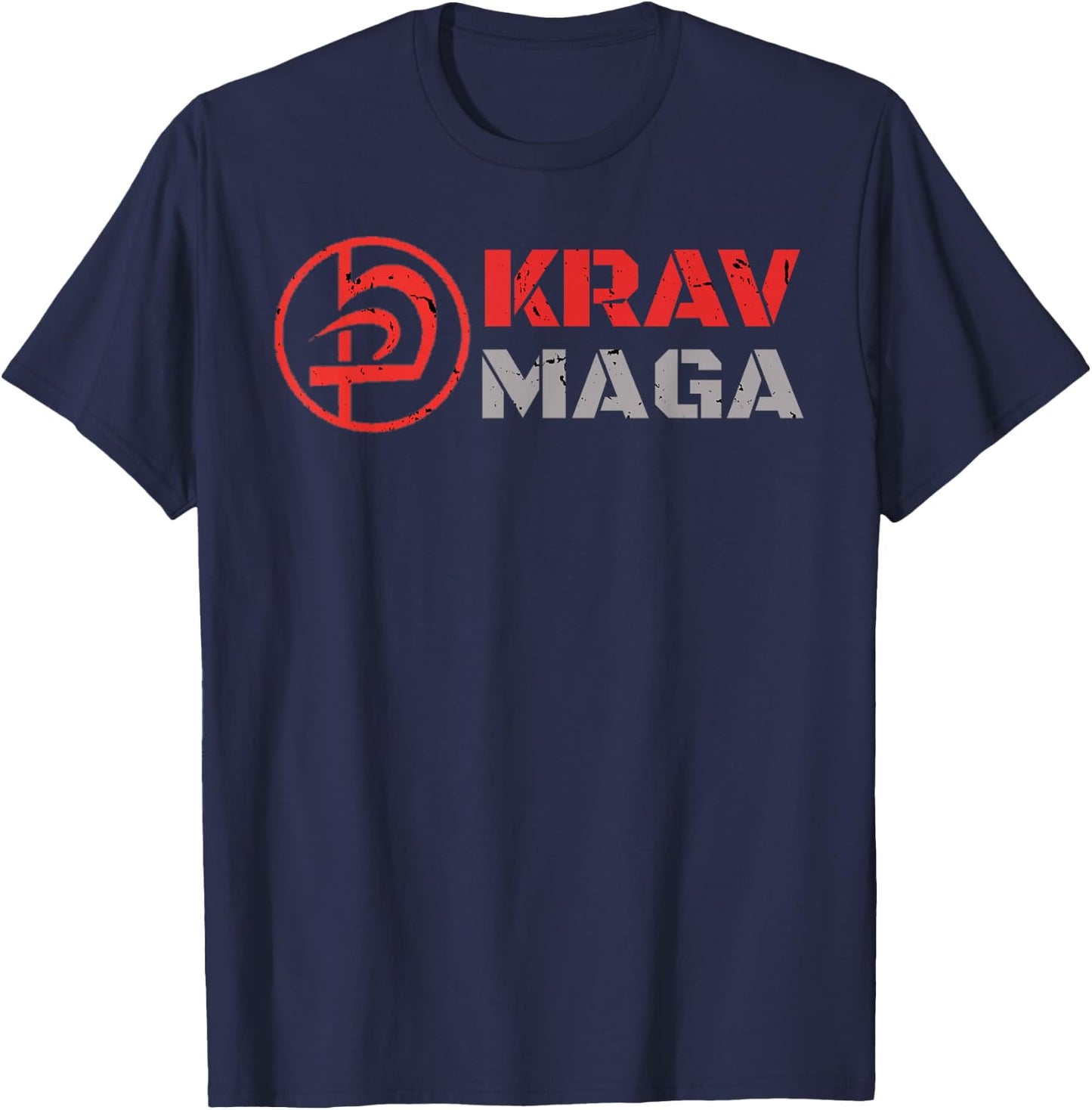 Krav MAGA Logo MMA Krav-MAGA Fighting Equipment Clothing Small T-Shirt - T-Shirt | Navy
