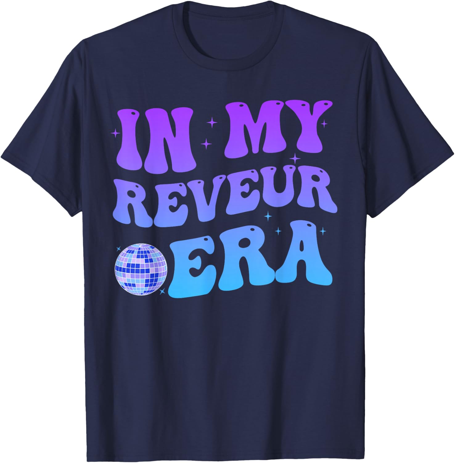 In My Reveur Era RCA Givers School Spirit Retro Groovy T-Shirt - T-Shirt | Navy