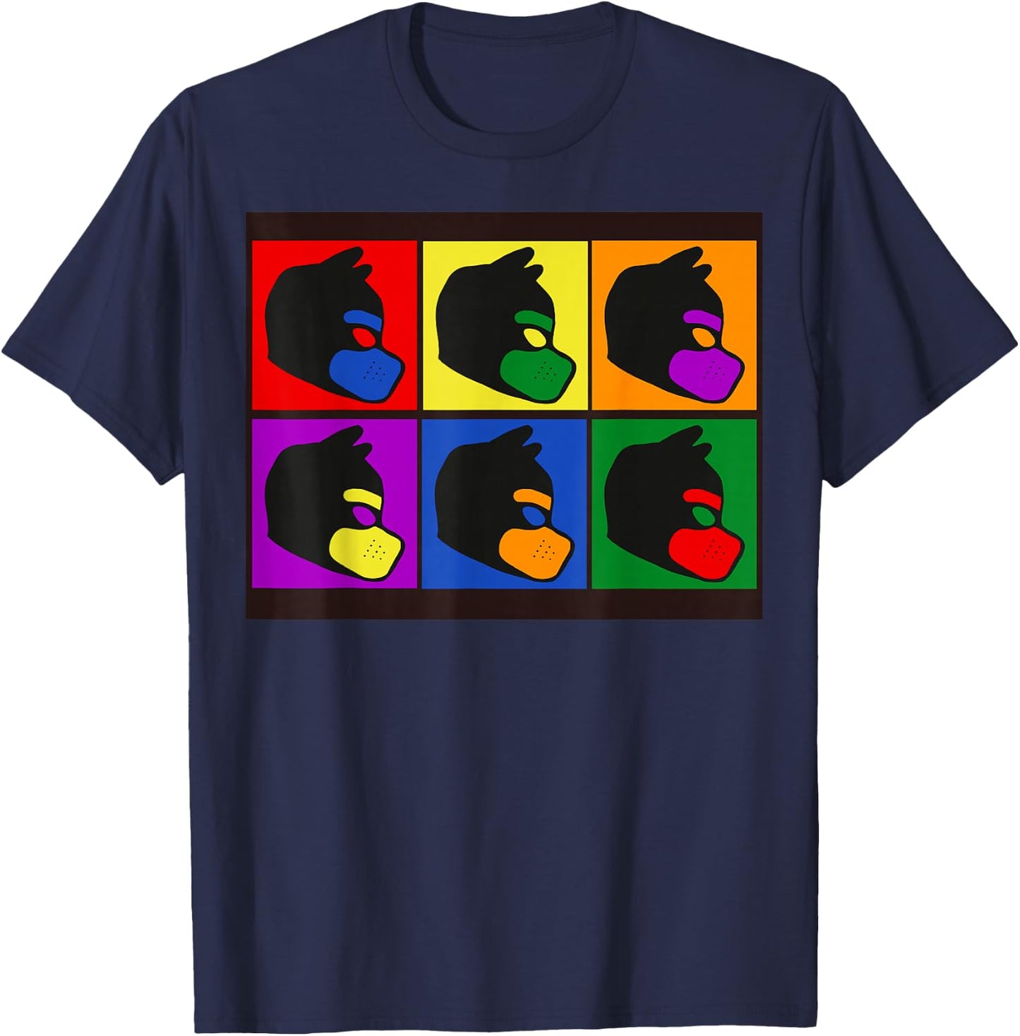 Puppy pups Gay Pride - Collage T-Shirt - T-Shirt | Navy