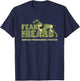 Fear the Beard - Camo German Wirehaired Pointer Hunting Dog T-Shirt - T-Shirt | Navy