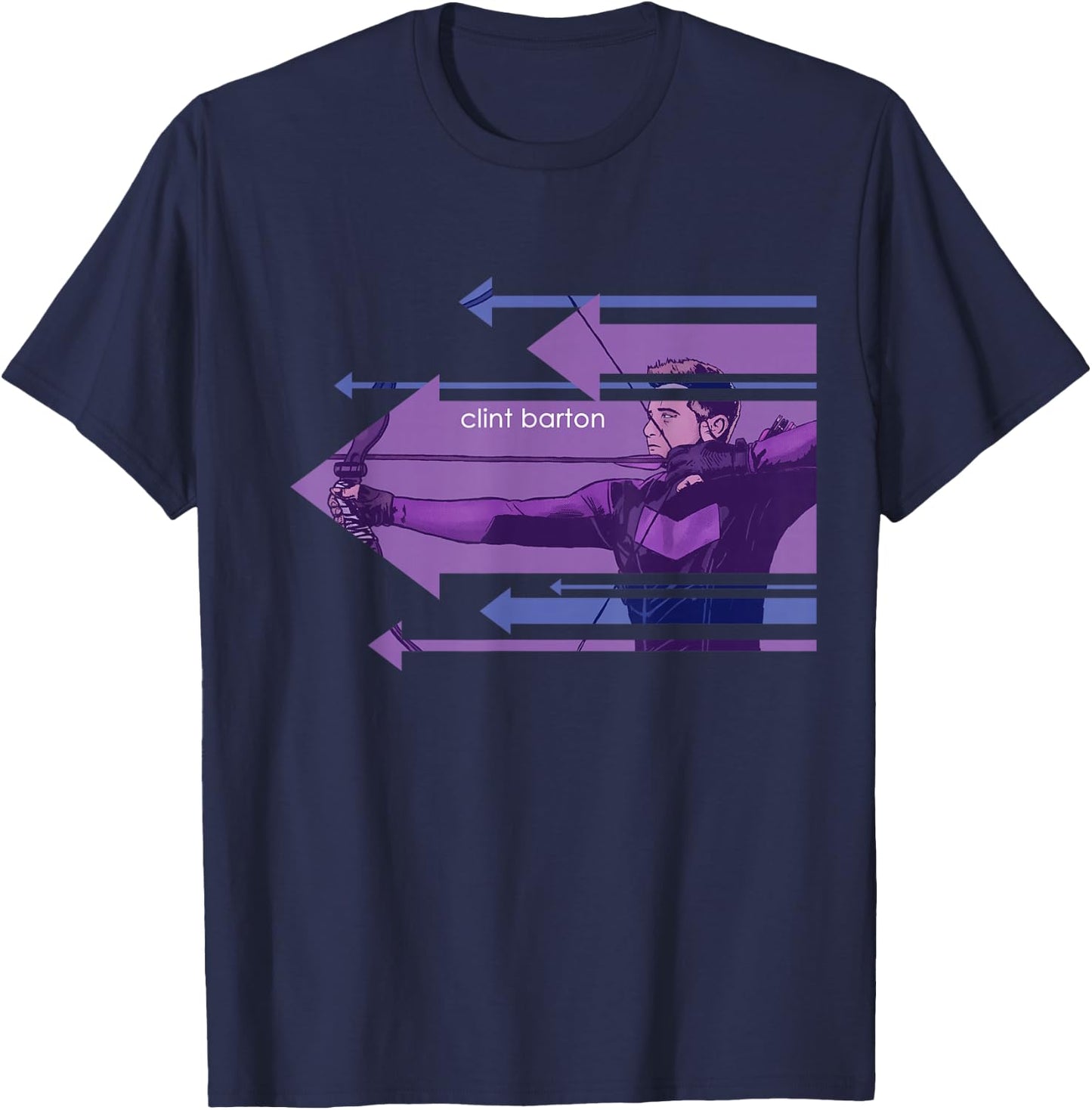 Marvel Hawkeye Clint Barton Arrows T-Shirt - T-Shirt | Navy