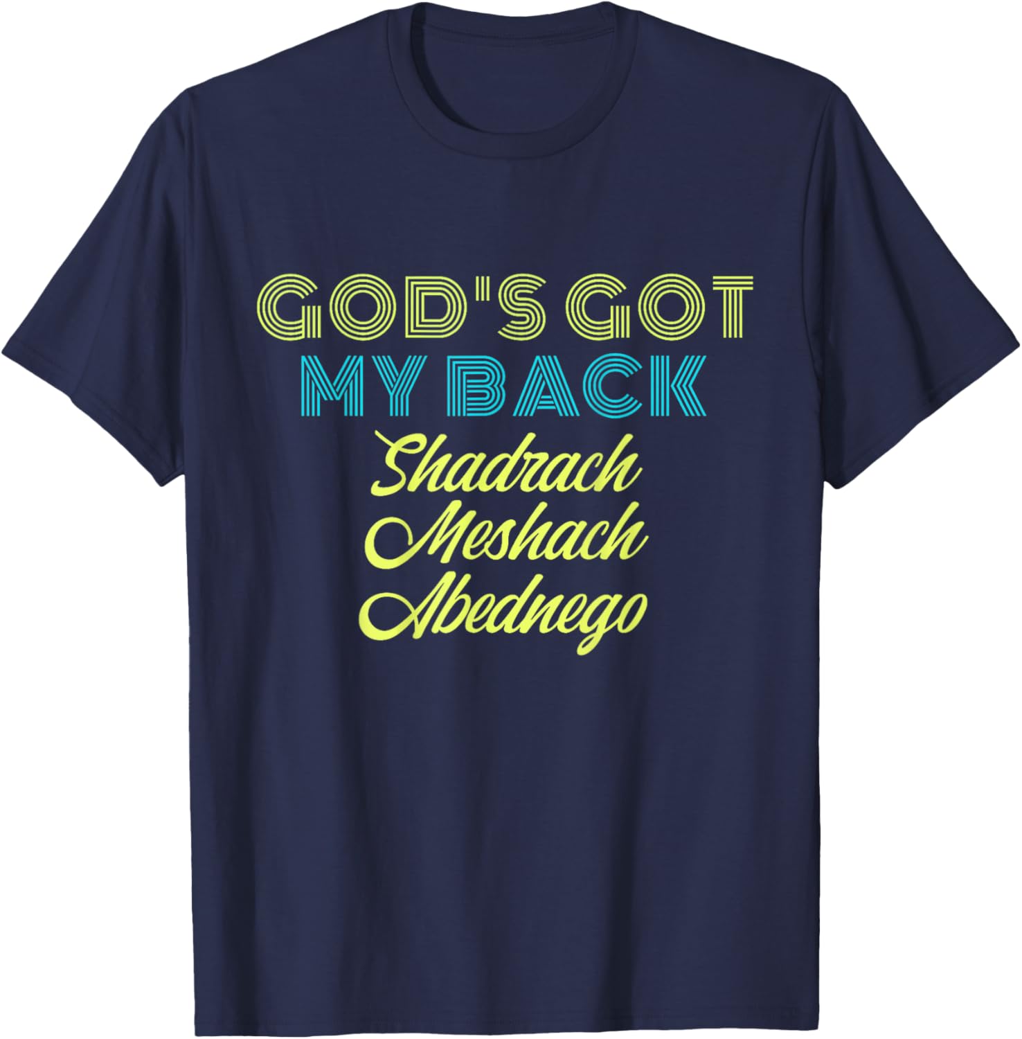 God's Got My Back Brandon Lake That's Who I Praise Tour T-Shirt - T-Shirt | Navy