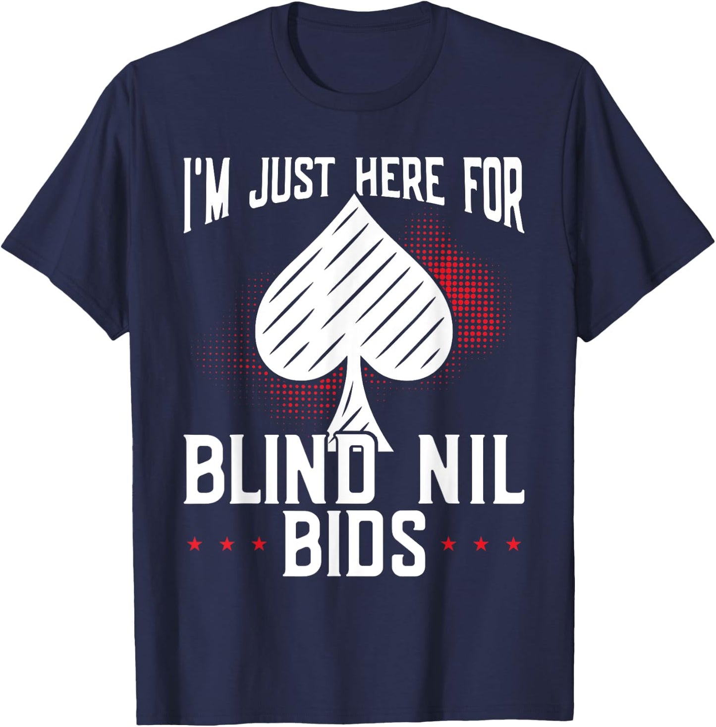 Spades Funny Graphic Design for Spades Game Player T-Shirt - T-Shirt | Navy