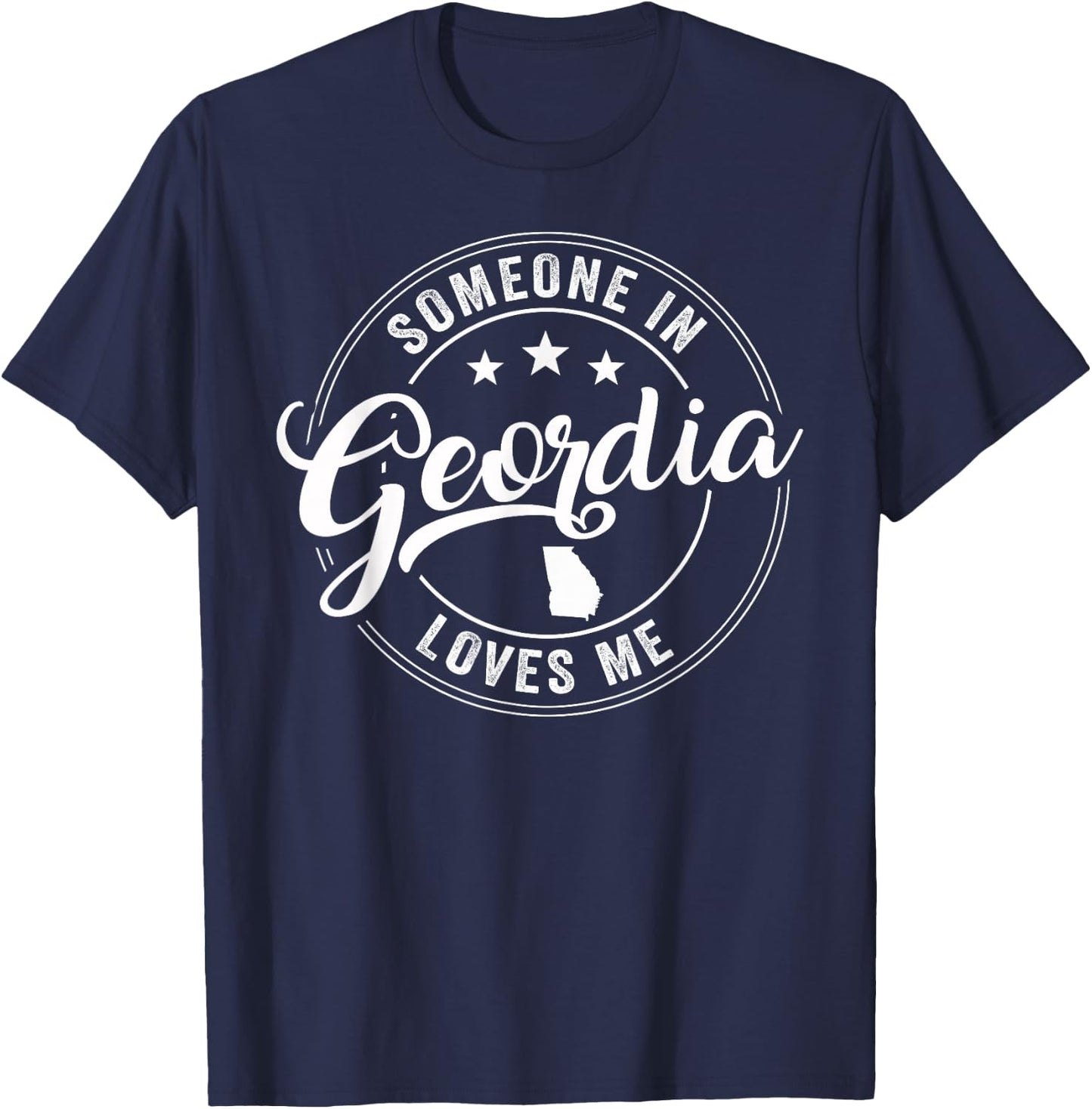 Someone In Georgia Loves Me Atlanta T-Shirt - T-Shirt | Navy