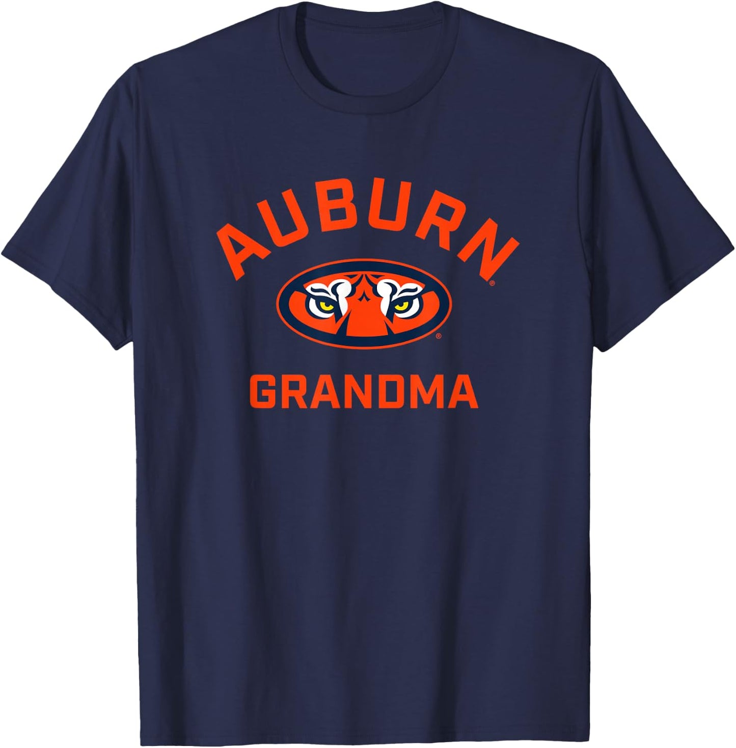 Auburn University Tigers Arched Grandma T-Shirt - T-Shirt | Navy