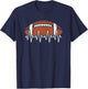 Vintage American Football Heartbeat Men Women Kids T-Shirt - T-Shirt | Navy