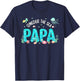 Under Sea Papa Birthday Girl Boy Matching Family Party T-Shirt - T-Shirt | Navy