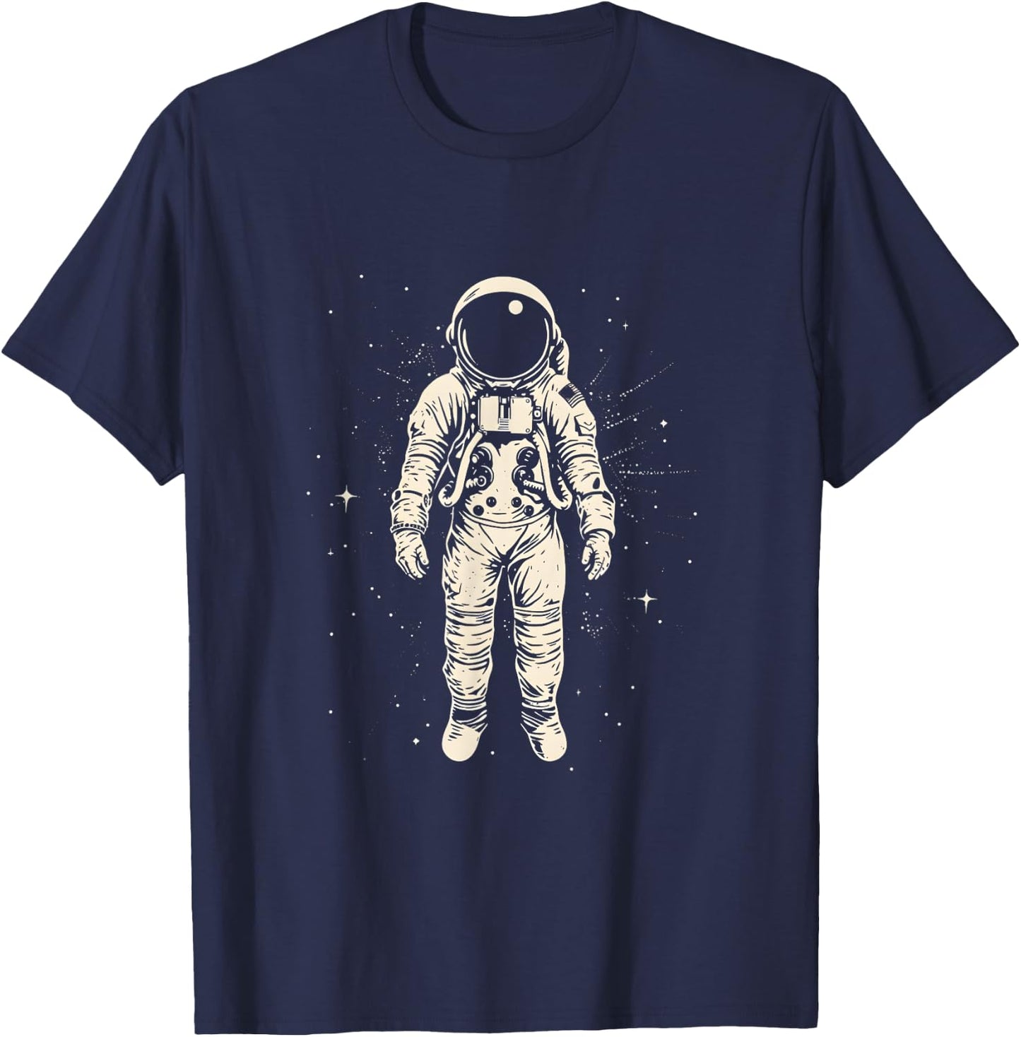 Astral Minimalist Space Explorer Rising T-Shirt - T-Shirt | Navy