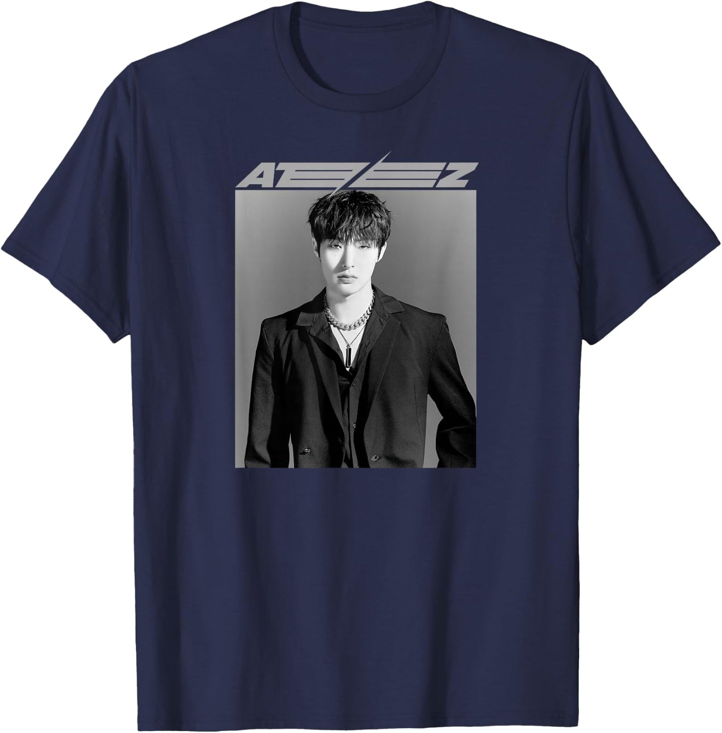 ATEEZ Official Merch Exclusive Mingi T-Shirt - T-Shirt | Navy