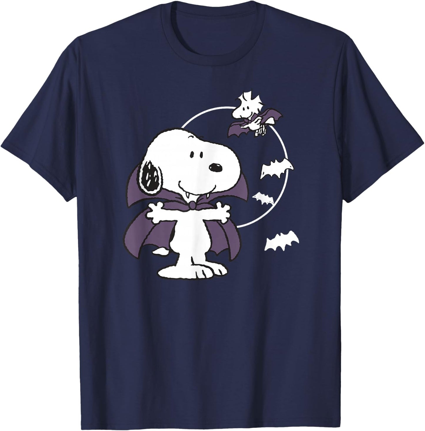 Peanuts Halloween Vampire Snoopy T-Shirt - T-Shirt | Navy