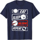Balisong Knife Batangas Butterfly Folding Pocketknife T-Shirt - T-Shirt | Navy