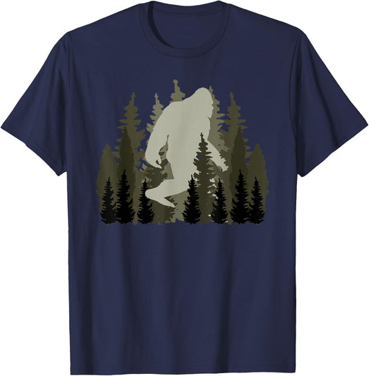 Bigfoot Sasquatch Believe Women and Men Trip Hiking Lovers T-Shirt - T-Shirt | Navy