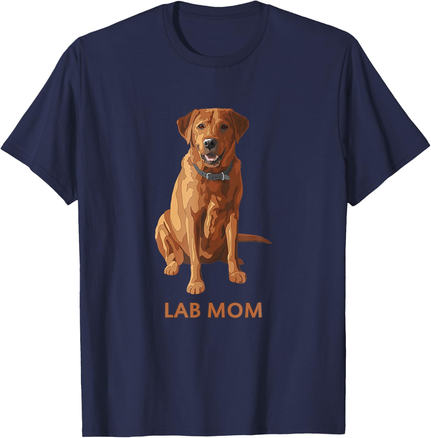 Lab Mom Fox Red Labrador Retriever Dog Lover Gift Women T-Shirt - T-Shirt | Navy