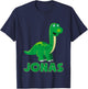 Kids Dino dinosaur name Jonas T-Shirt - T-Shirt | Navy