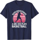 Never Underestimate A Girl Who Plays Basketball Women Girls T-Shirt - T-Shirt | Navy