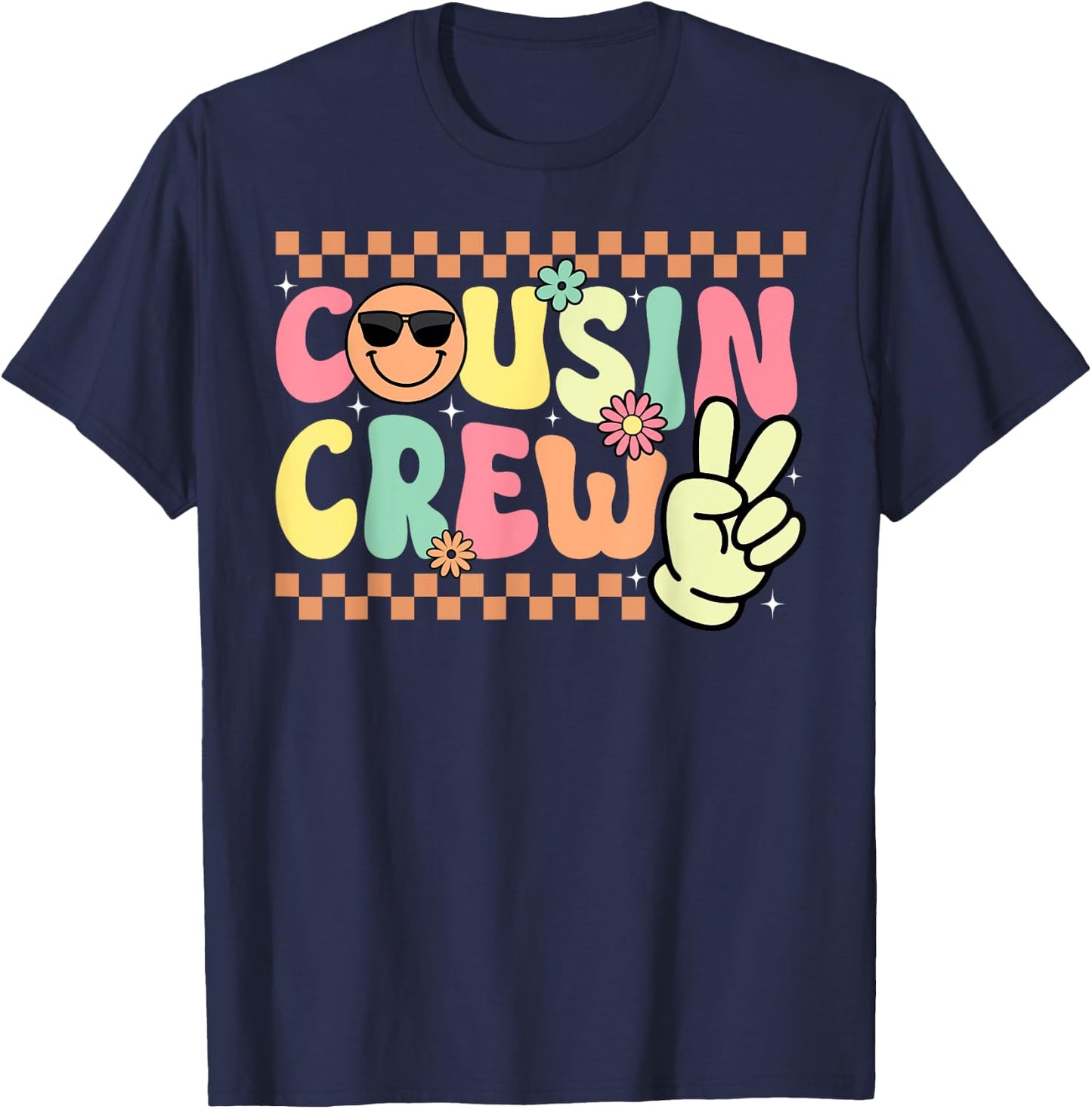 Cousin Crew Pajamas Kids Girls Toddler Matching T-Shirt - T-Shirt | Navy