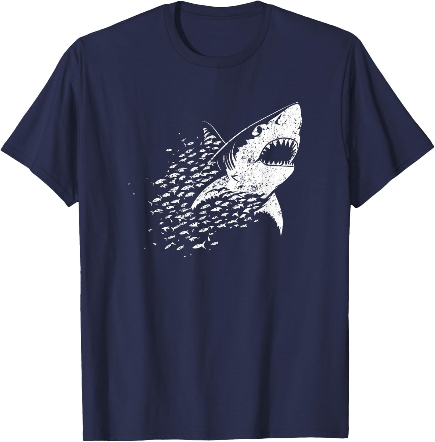 White Shark Lover Marine Biology Animal Science T-Shirt - T-Shirt | Navy