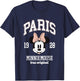 Disney Minnie Mouse True Original Paris 1928 Big Chest Logo T-Shirt - T-Shirt | Navy
