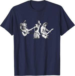 Rolling Stones Jagger Wood & Richards 1982 Tour T-Shirt - T-Shirt | Navy
