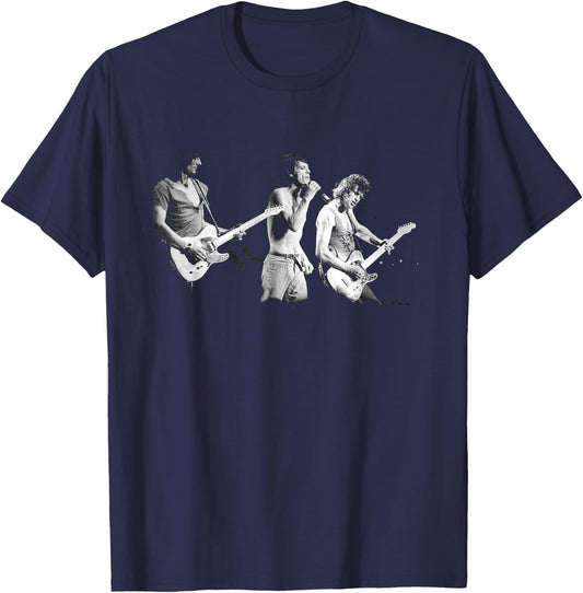 Rolling Stones Jagger Wood & Richards 1982 Tour T-Shirt - T-Shirt | Navy