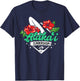 Alakai Kauai Tropical Beach Island Hawaiian Surf Art Designe T-Shirt - T-Shirt | Navy