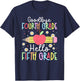 Goodbye Fourth Grade Last Day of School 4th Grade Graduation T-Shirt - T-Shirt | Navy
