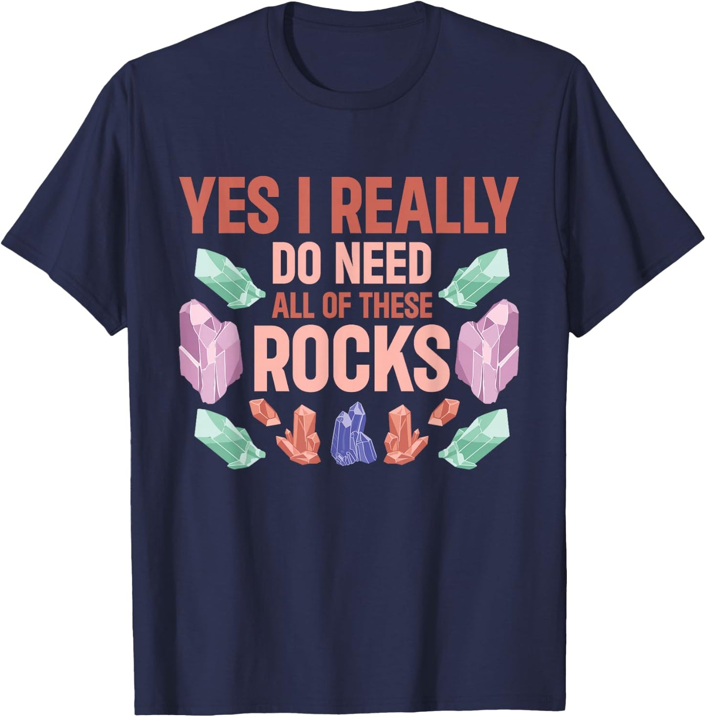 Rock Collecting Geology Geode Hunting T-Shirt - T-Shirt | Navy