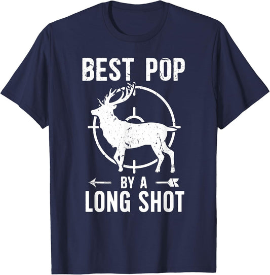 Best Pop Hunting Pop Grandpa Hunter Pop T-Shirt - T-Shirt | Navy