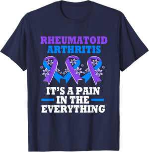 Funny Rheumatoid Arthritis Awareness T-Shirt - T-Shirt | Navy