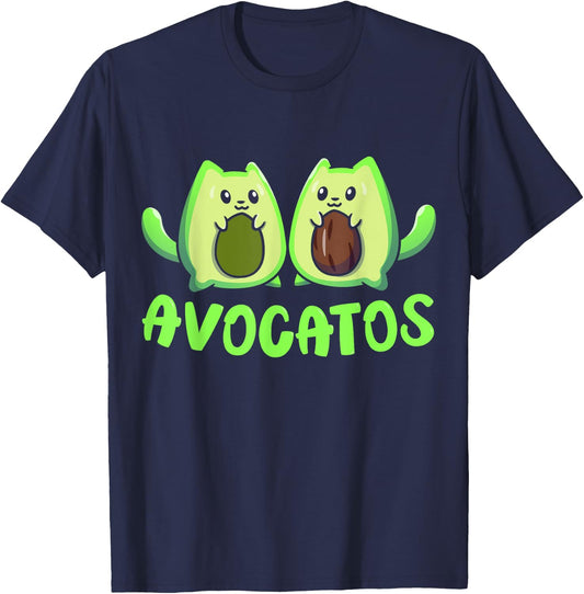 Cinco De Mayo T Shirt Funny Meow Avogato Cat Avocado Mexico T-Shirt - T-Shirt | Navy